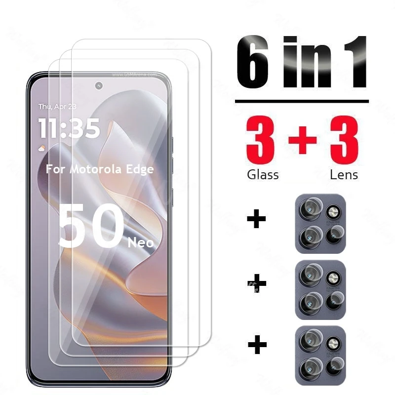 

For Motorola Edge 50 Neo Glass Tempered Glass Film Moto Edge 50 Neo Glass Screen Protector Camera Moto Edge 50 Neo Film Tempered