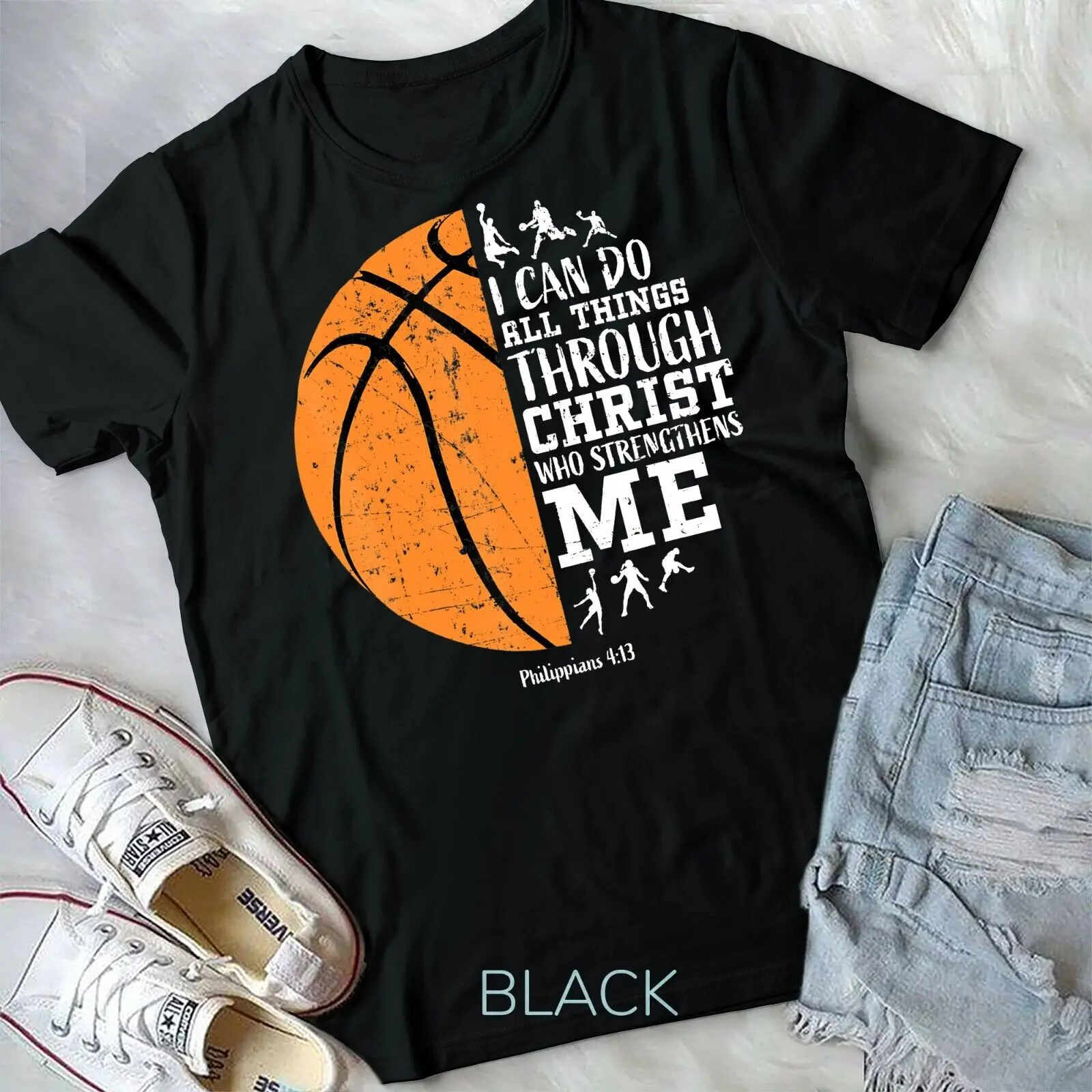 Christian Basketball Shirts Men Boys Kids Religious Gifts T-Shirt Unisex T-shirt