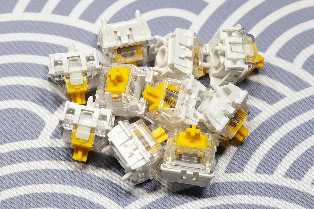 Hejin Magnetic Yellow Switch 7.0 Edition Linear for Magnetic mechanical keyboard 35gf PA66 POM For Wooting 60he 80he Pre Lubed