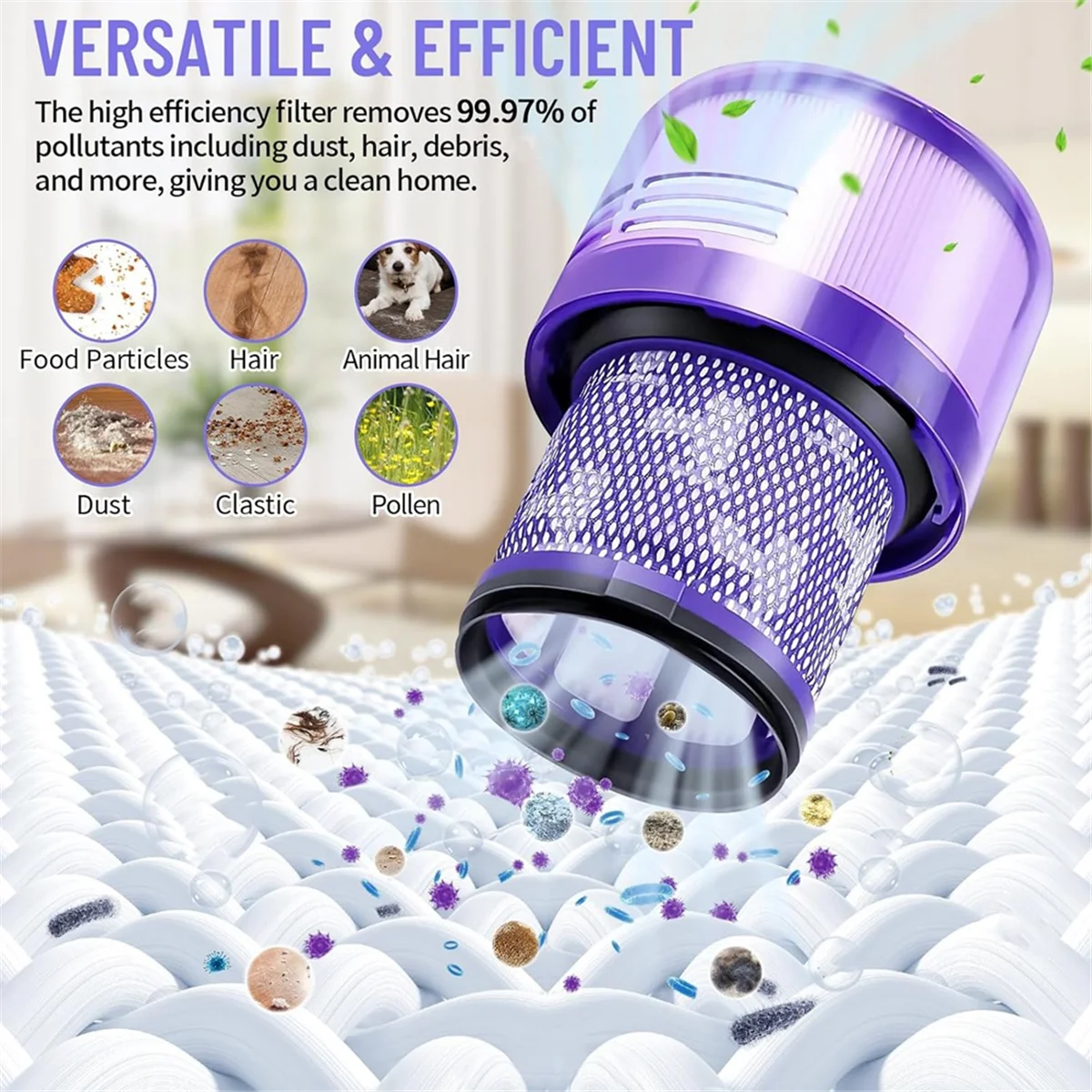 FNJK-ตัวกรองสูญญากาศสําหรับ Dyson V11 V15 SV14, SV17, SV22, ล้างทําความสะอาดได้และนํากลับมาใช้ใหม่ได้, Dy- 970013 -02 & 97001302 , การเปลี่ยนไส้กรอง