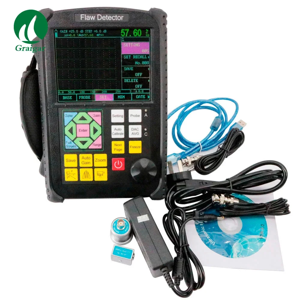 

2026 GR650 NDT Digital Ultrasonic Flaw Detector Range 0mm -10000mm Flaw Meter