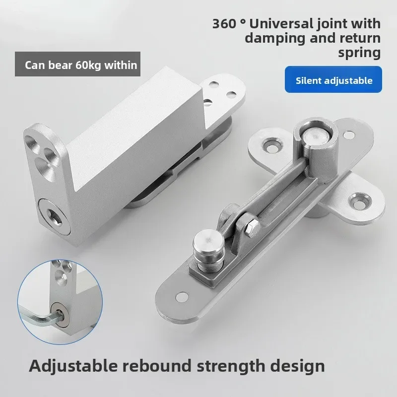 180 Degree Auto Return Concealed Hinge with Damping 90 Degree Positioning for Wood Door Rotation Pivot concealed hinge