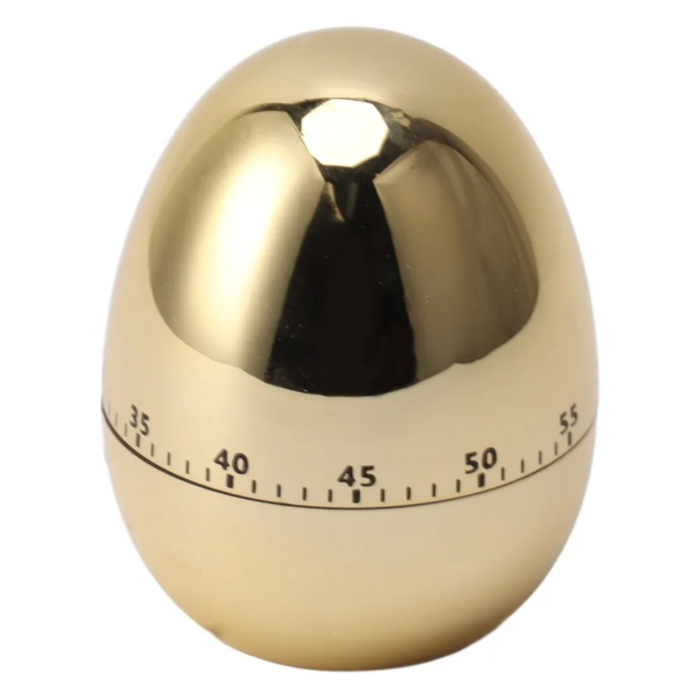 Egg Model Mechanical Timer ABS Rotating Alarm Cooking Alarm Clock Manual 8x6.5cm Kitchen Countdown Timer Kitchen Cooking