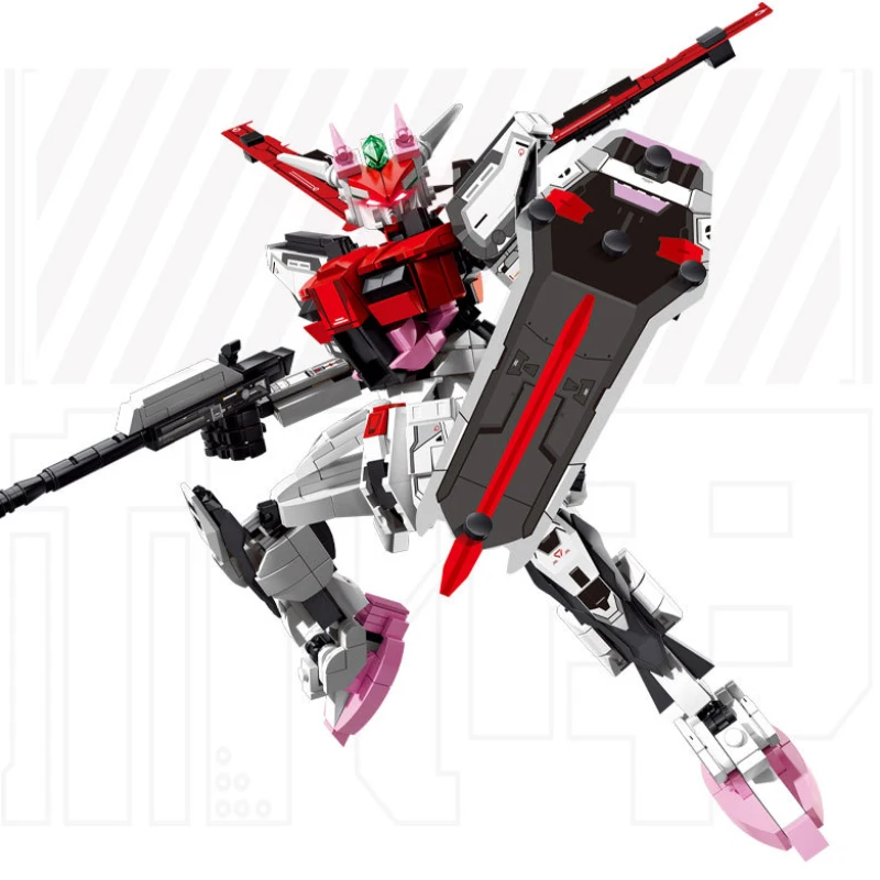 LEYI Mech Warrior Bricks, Futuristic Winged Mecha Assembly Kit with 3D Printing, Cool Collectible Ornament view 6