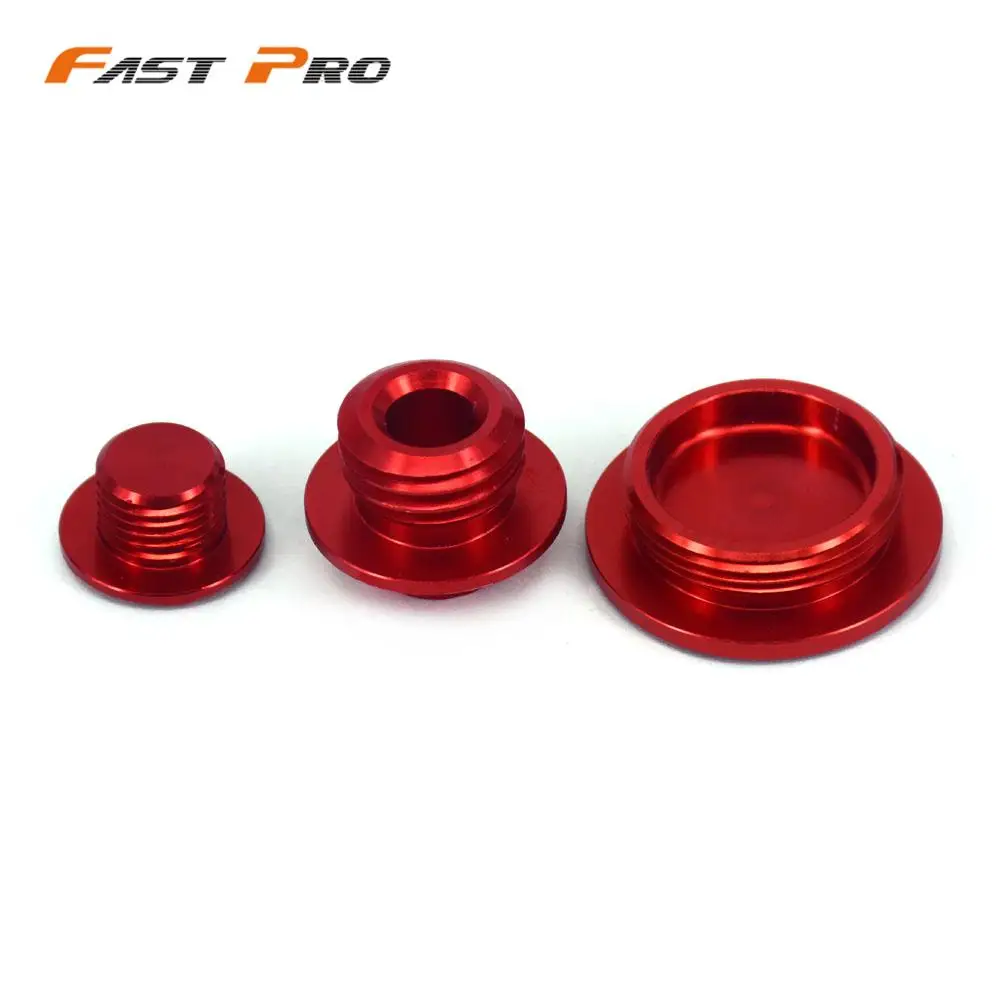 Engine Timing Oli Filter Cover Plugs Screw Bolts Set CNC  For HONDA CRF150R CRF250R CRF450R CRF450X Super Cub 125 CA125A ABS