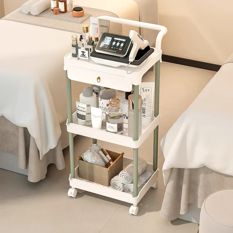 Beauty salon special beauty cart medical rack trolley tool cart trolley barber shop tool cabinet