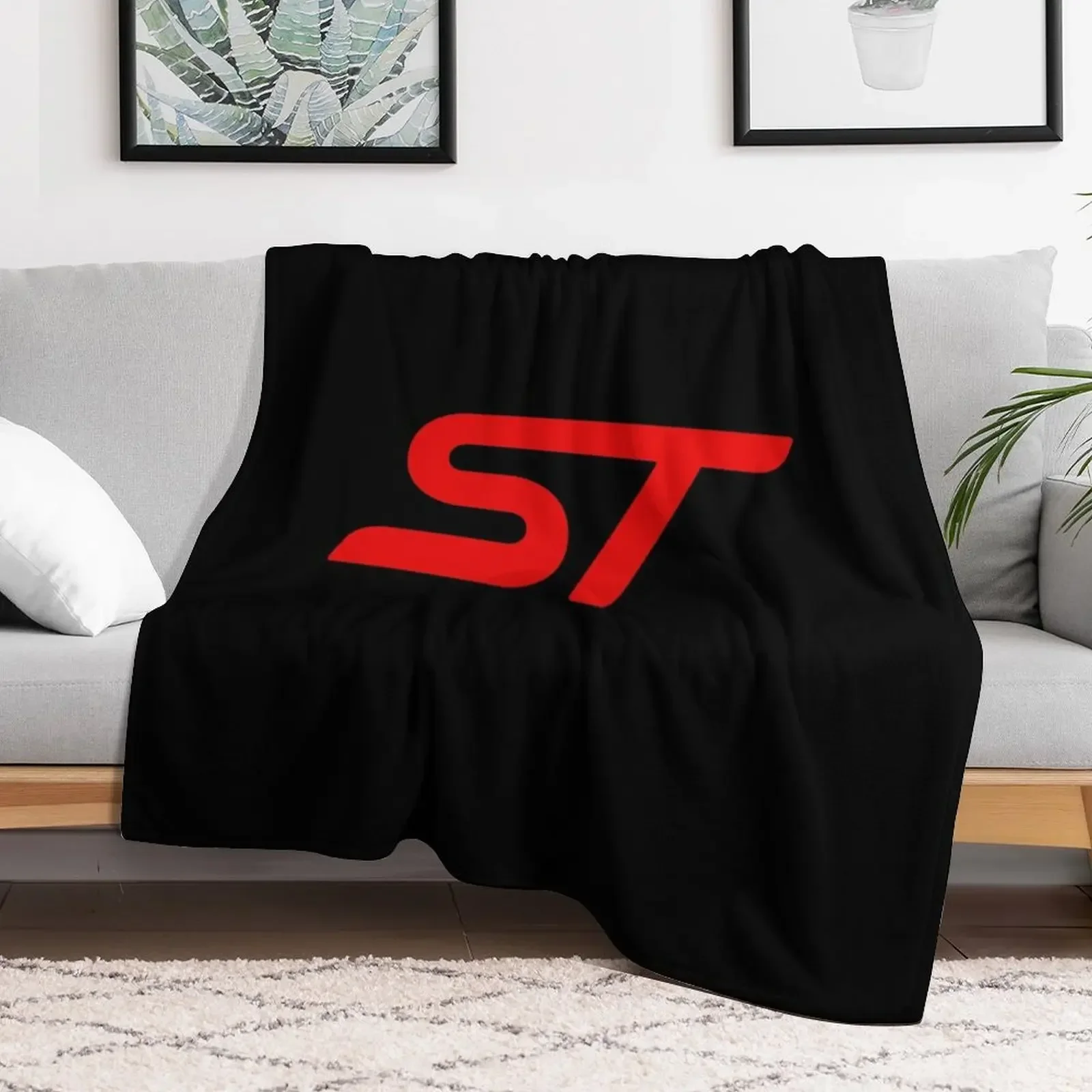 Focus ST logo Throw Blanket Extra Large Throw Polar Flannels Thermals For Travel Blankets