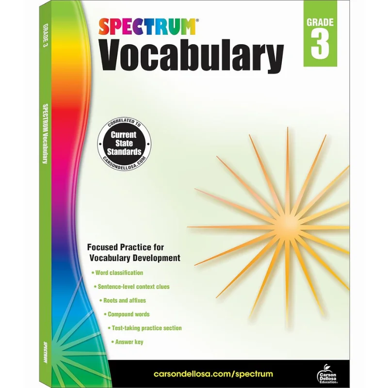 

Spectrum Vocabulary Grade 3 Carson Dellosa Education Carson Dellosa Education 9781483811901 Book