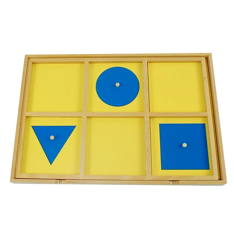 Geometric demonstration tray game for children wooden toys Montessori educational toys