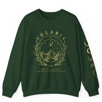 Velaris Sweatshirt with Sleeve Print Shirt ACOTAR Merch Sarah J Maas Sweater City of Starlight Pullover Feyres Tattoo Sweatshirt - Image 2