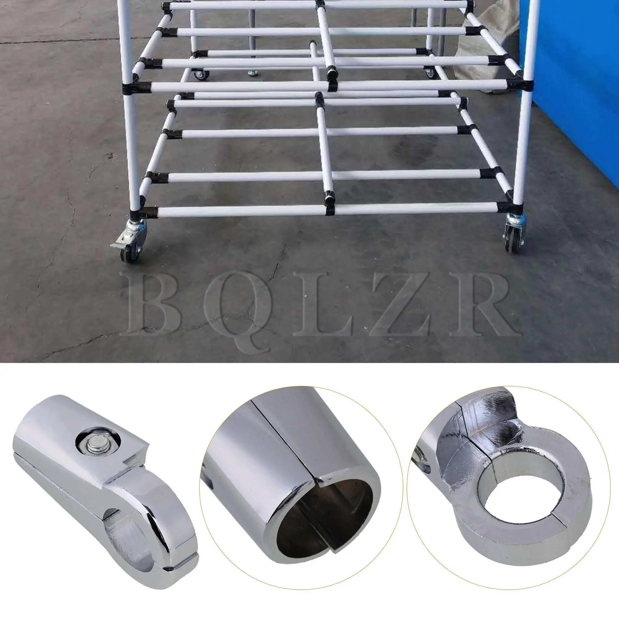 3 Cara 25mm Adjustable Fitting Penjepit Konektor untuk Rak Display BQLZR