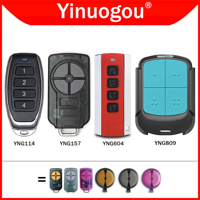 For ATA PTX5 PTX5v2 PTX5v1 PTX2 PTX2v2 PTX2v1 TrioCode GDO Garage Door Remote Control Garage Door Opener 433.92MHz Rolling Code