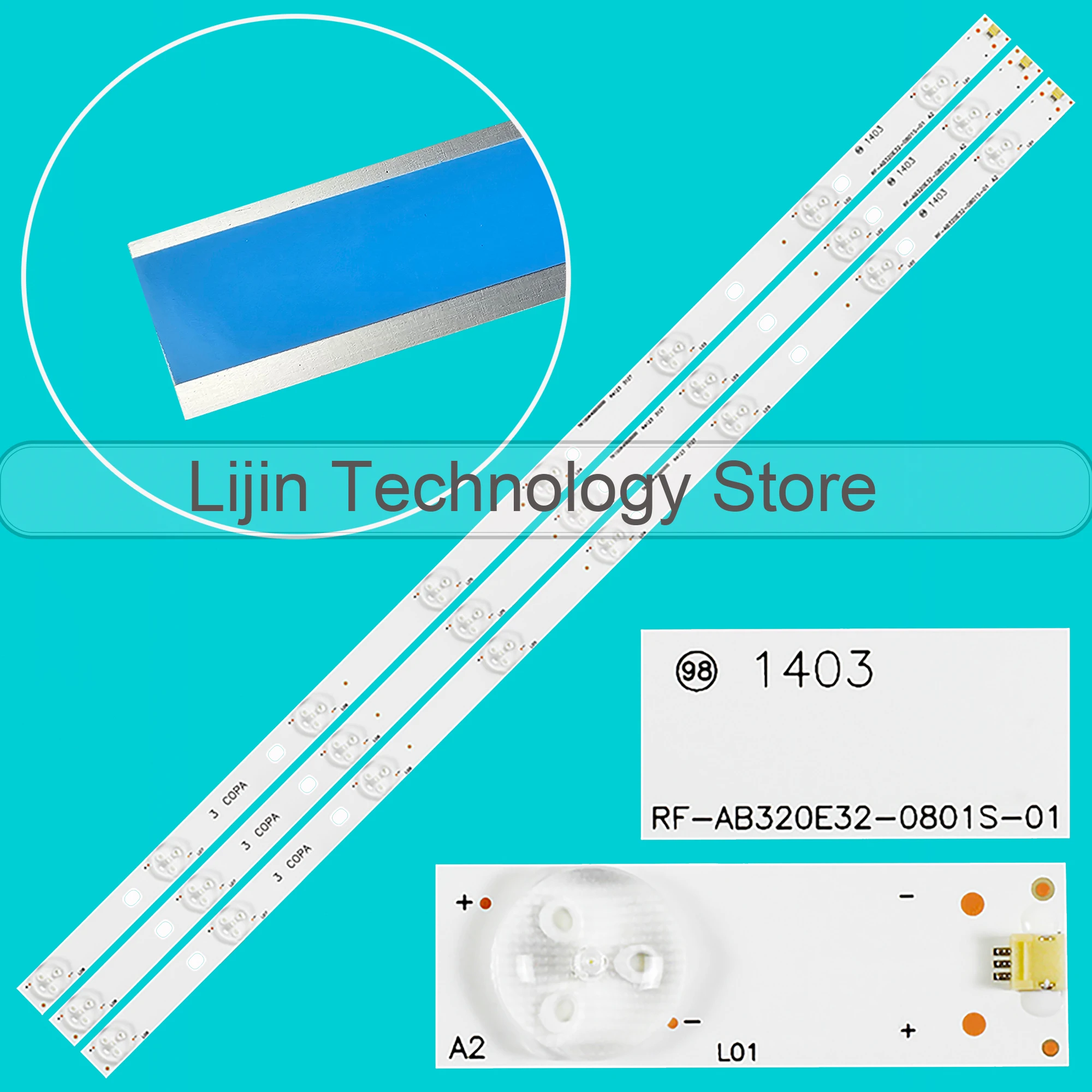 

New LED strip For LB-C320X14-E2-P-G1-RF2 32FG3202 32DCG160014 32LEM-1003/T2C RF-AB320E32-0801S-01 LB-C320X13-E7-H-G1-RF1