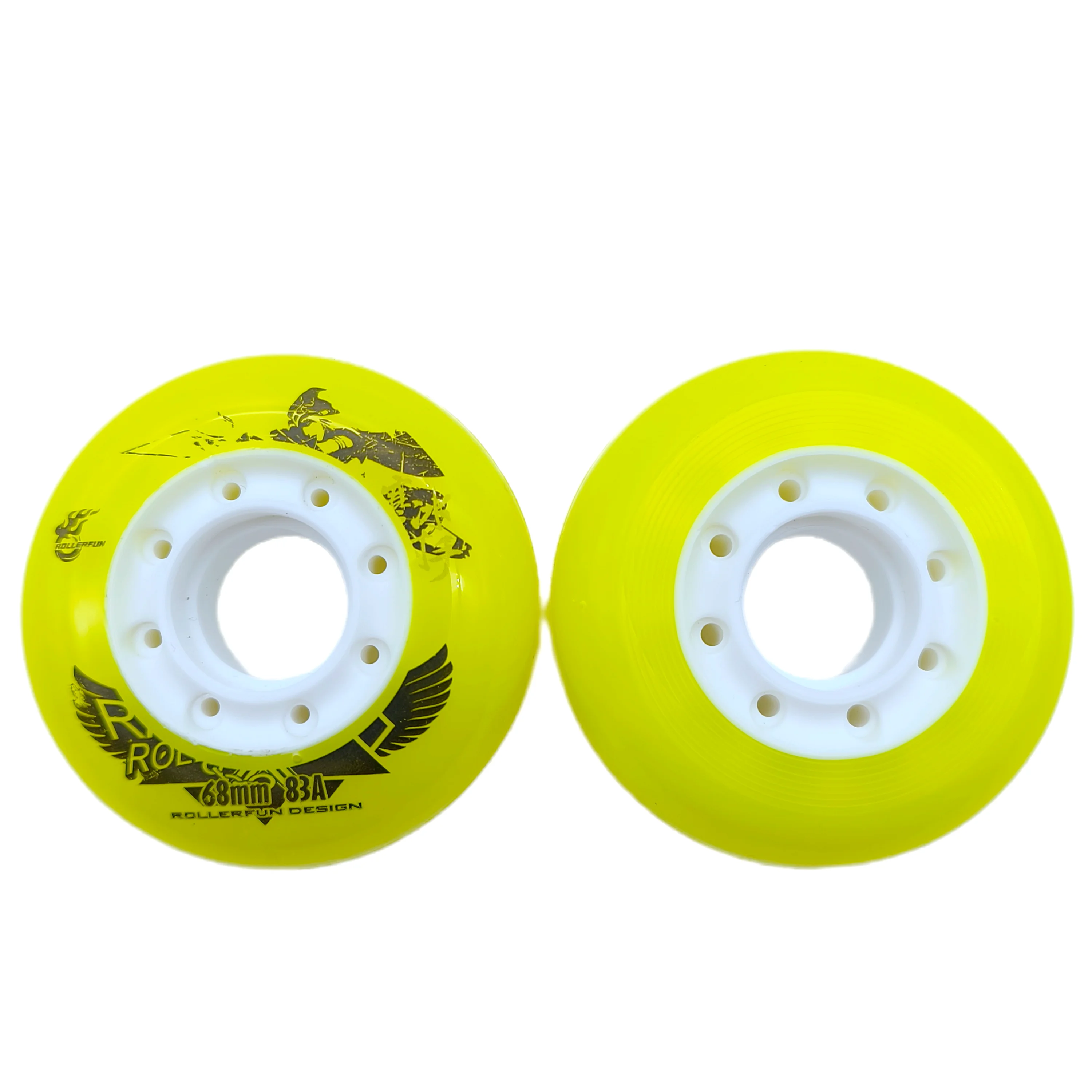 Roda de skate em linha para crianças, 64mm 68mm 72mm 83a 8 rodas/lote