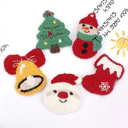 2/1Pcs Cute Knit Christmas Hairpin for Girls Handmade Xmas Tree Snowman Baby Hairclip Hair Accessories Women Children Gifts