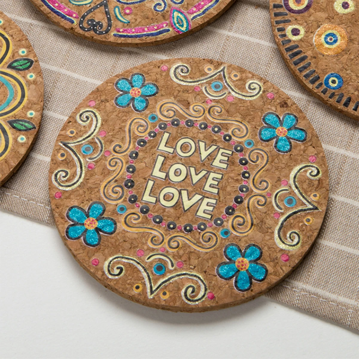 

Natural Cork Coaster Pot Holder Teapot Coasters Tabletop Protection Drink Absorb Moisture Heat Resistant Mats Kitchen Trivets