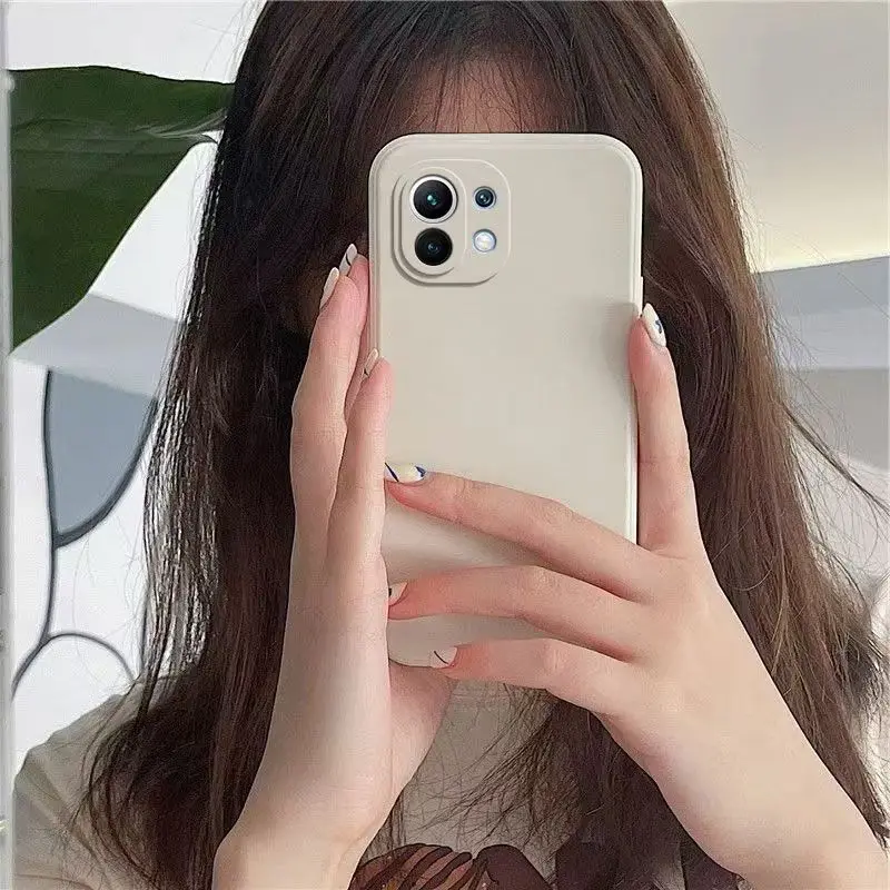 Ultradünne flüssige Silikonhülle für Xiaomi Mi 11 11T Mi 11 lite NE 5G 12 12T 12S 12X 10T Pro Silikon-Handytasche – Detail 5