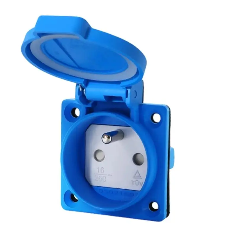 

R9UF Universals Outdoor Electrical Socket Embedded Receptacle Industrial Wiring Connector Power Outlet Easy to Install