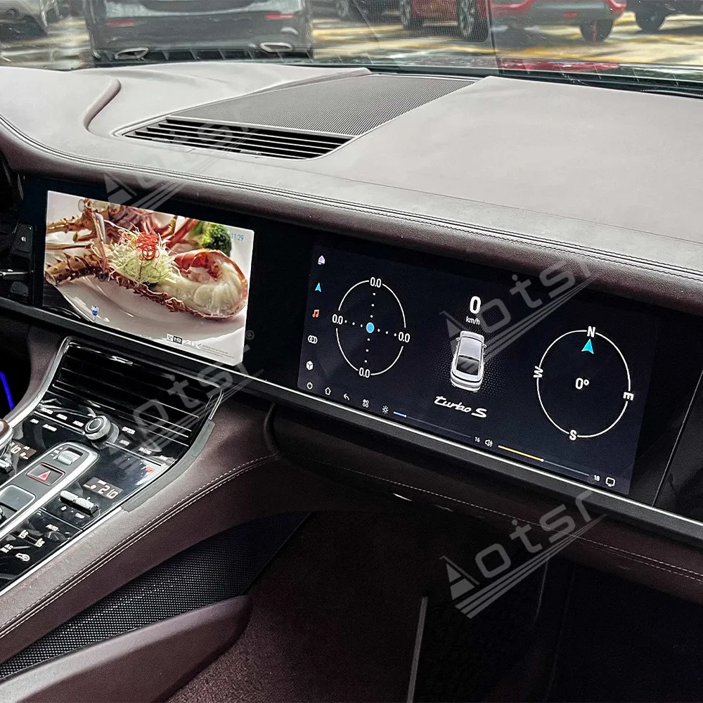 12.3'' Dual Screen Car Radio For Panamera 2017-2023 Car Multimedia Video Player GPS Navigation Carplay Unit Car Radio DSP WIFI