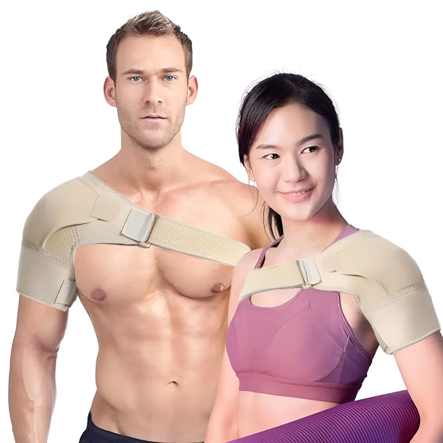 

1pc Adjustable Shoulder Brace for Rotator Cuff Support,Compression Sleeve for Left & Right Arm Support, Hand Washable