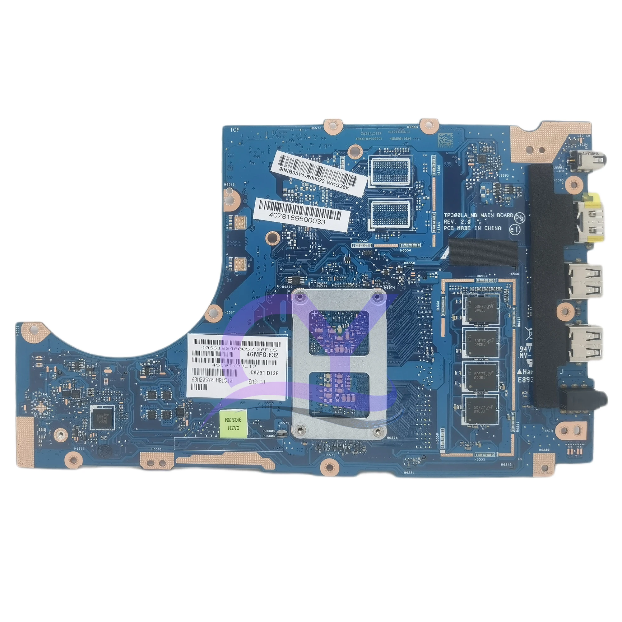 Imagem -03 - Placa-mãe Portátil para Asus Tp300la Tp300l Tp300ld Tp300lj Q302l Q302la i3 i5 I74th 4g Uma Gt820m 100 de Trabalho