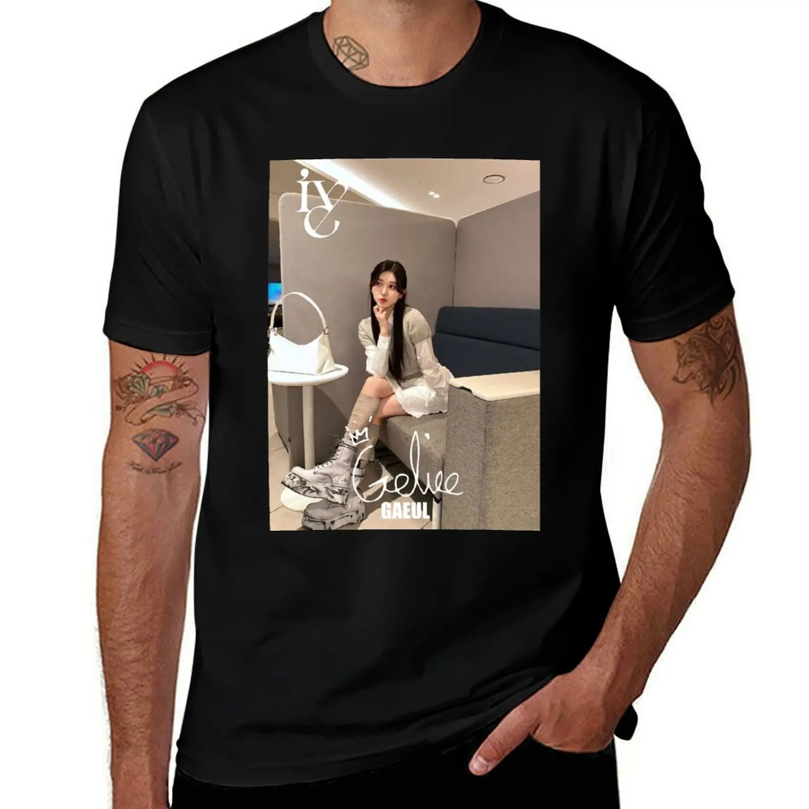 

IVE GAEUL IVE Mine T-Shirt rapper graphic tees Luxury man clothes men t shirts