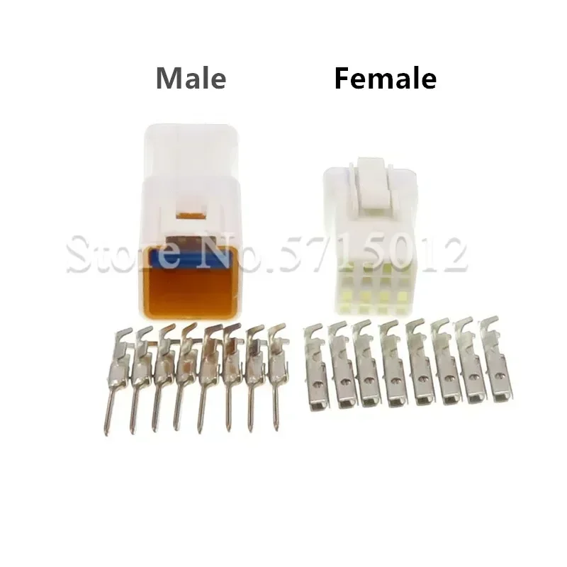 8 Hole JST08R-JWPF-VSLE JST08T-JWPF-VSLE Waterproof Connector Cable Socket For Rearview Mirror Heating Plug