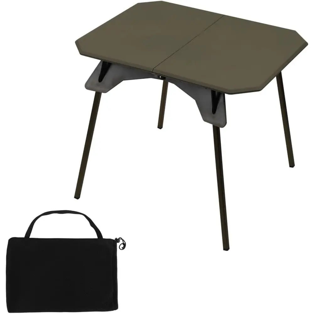 

Compact Outdoor Folding Camp Table with Carry Bag for Picnic, Beach, Grilling, and Hiking - Green