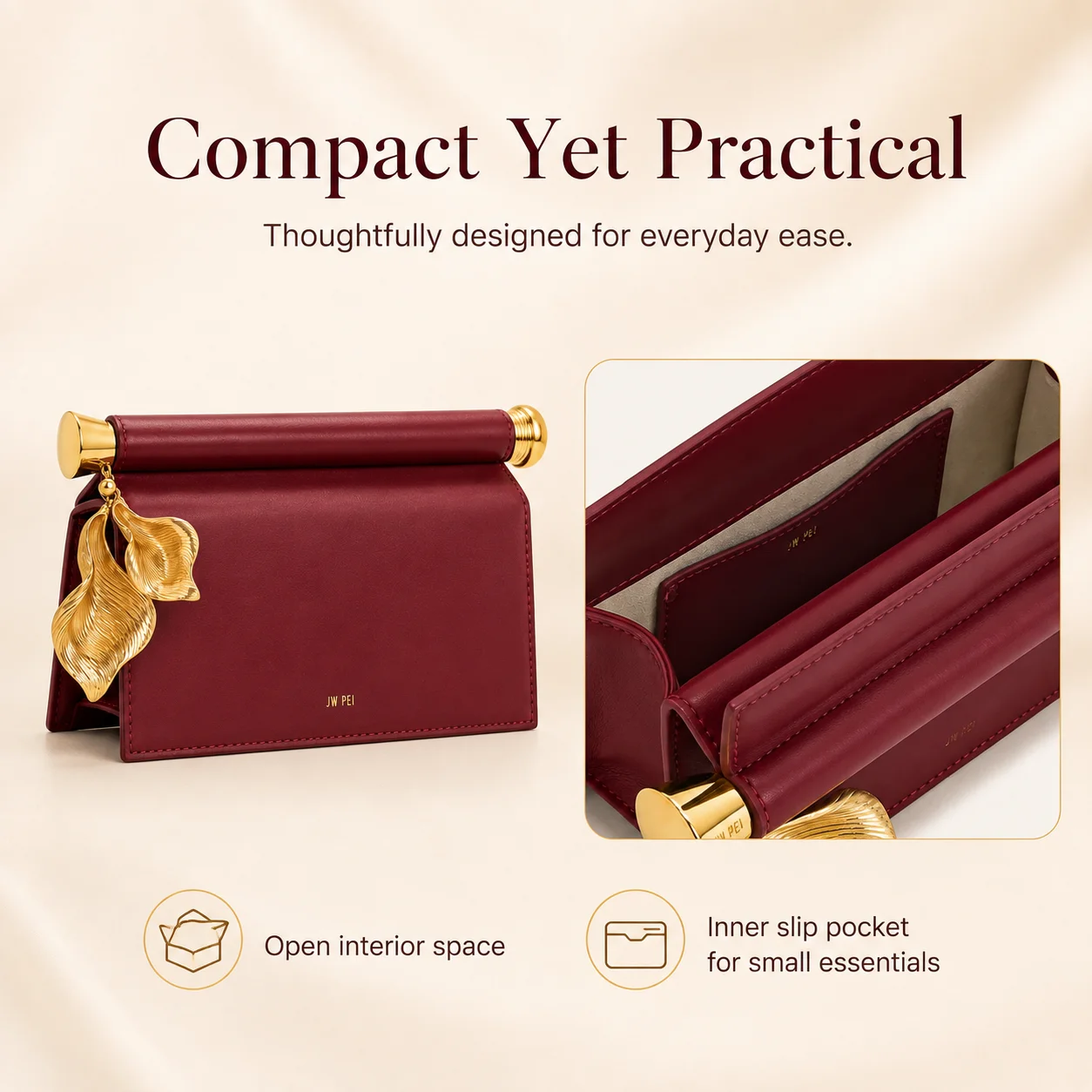 Holly Women's Evening Clutch: Petal Charm Affordable Luxury Handbag - Elegant Mini Purse for Wedding Party & Formal