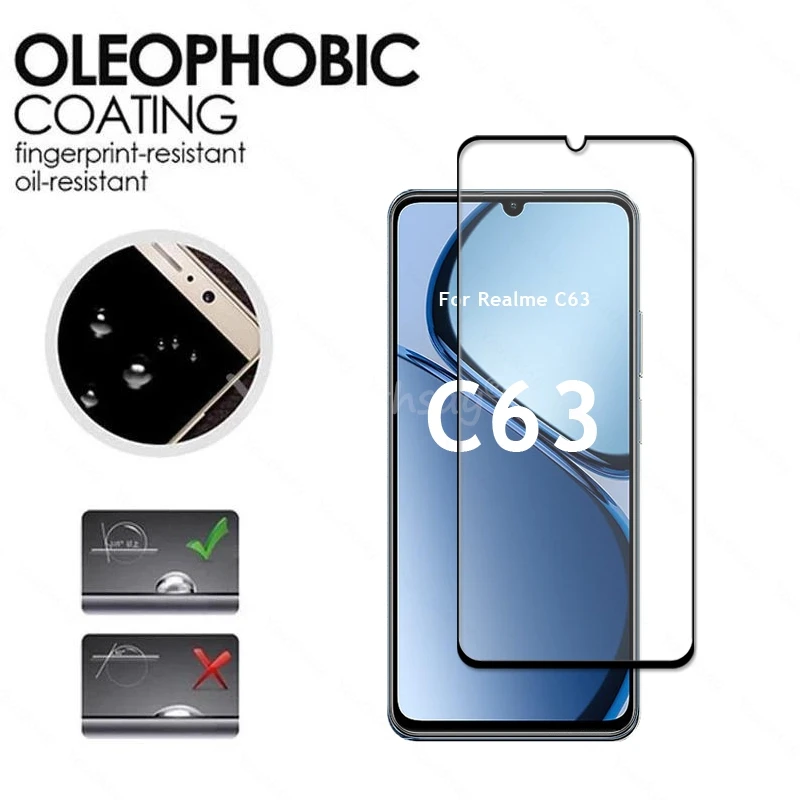 Per Realme C63 Protezione Dello Schermo In Vetro Obiettivo Della Fotocamera Del Telefono Pellicola HD Vetro Temperato Realme C63 Vetro Temperato Realme C63 Vetro