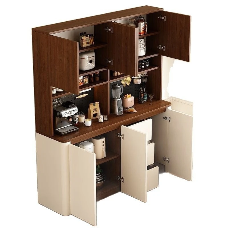

Used sideboard and wine cabinet storage rack, perforated board wall-mounted integrated living room household storage cabinet