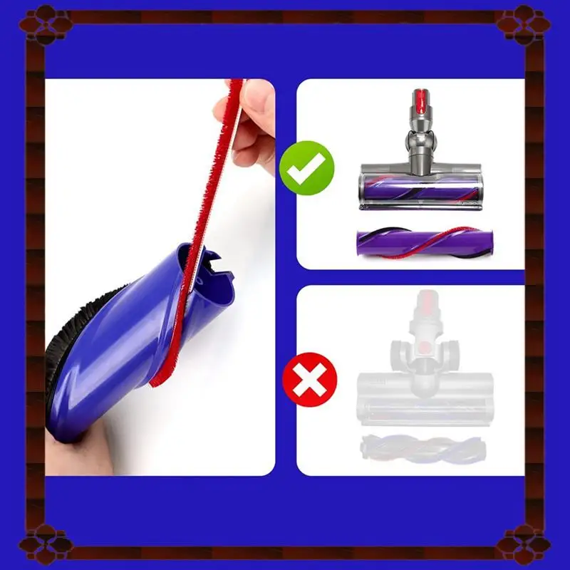 24-часовая доставка, 7 шт., мягкая плюшевая полоска для Dyson V7 V8 V10 V11, насадки для пылесоса, роликовая щетка, запасные части