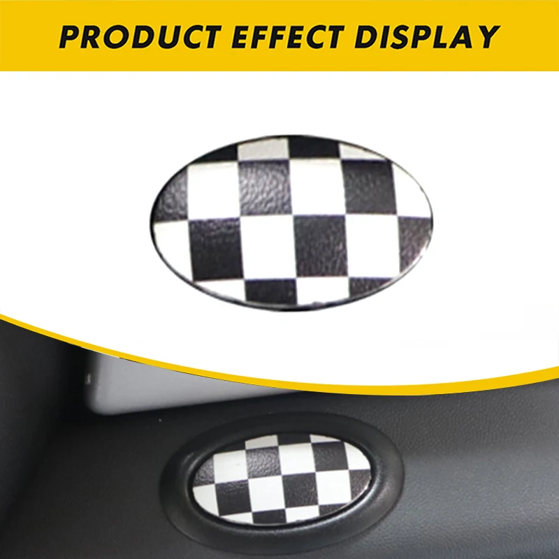 Car Glove Box Handle Decorative Storage Box PU Leather Sticker Car Interior Accessories For MINI COOPER R55 R56 R57 R58 R59