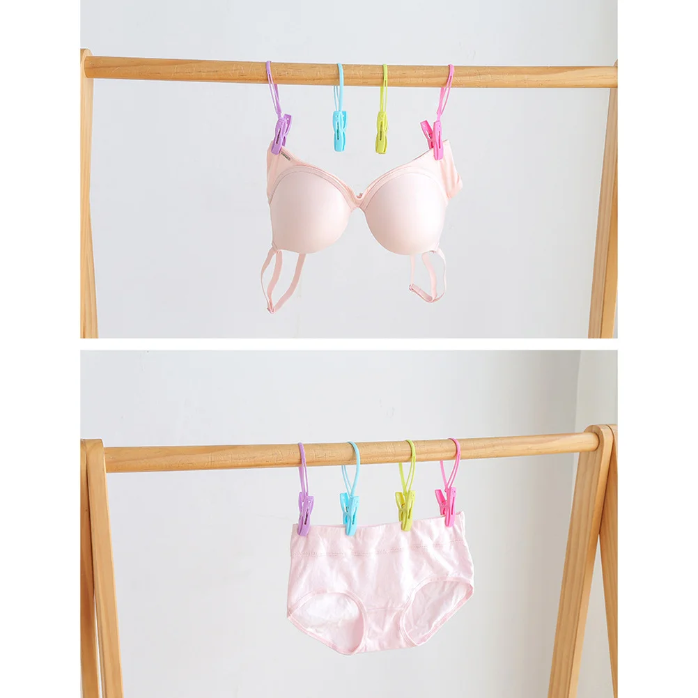 

36Pcs Clothes Pin Anti-Slip Plastic Clips for Drying Socks Underwear Bra Windproof Laundry Clips Clothes Pin