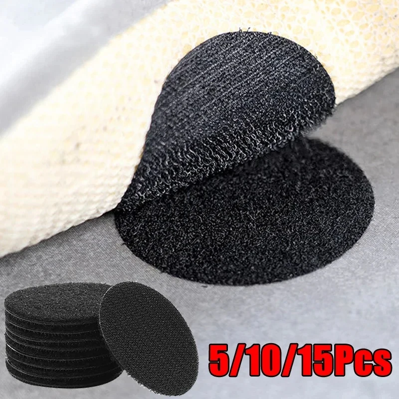 10/20/30PCS Strong Self Adhesive Fastener Nylon Hook Dots Stickers Adhesive Tape Car Carpet Tape Floor Mat Fastener Tape Sticker