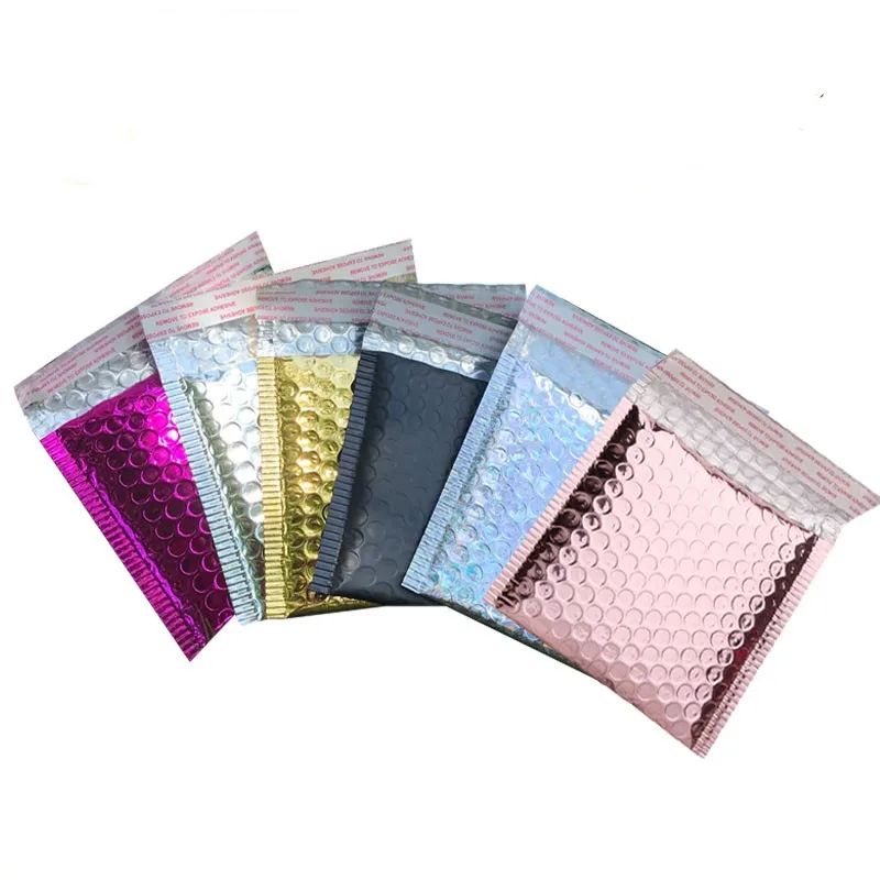 5x6inch Small Aluminized Film Bubble Mailers Jewelry Gift Packaging Bag Business Mailing Envelopes Courier Bags