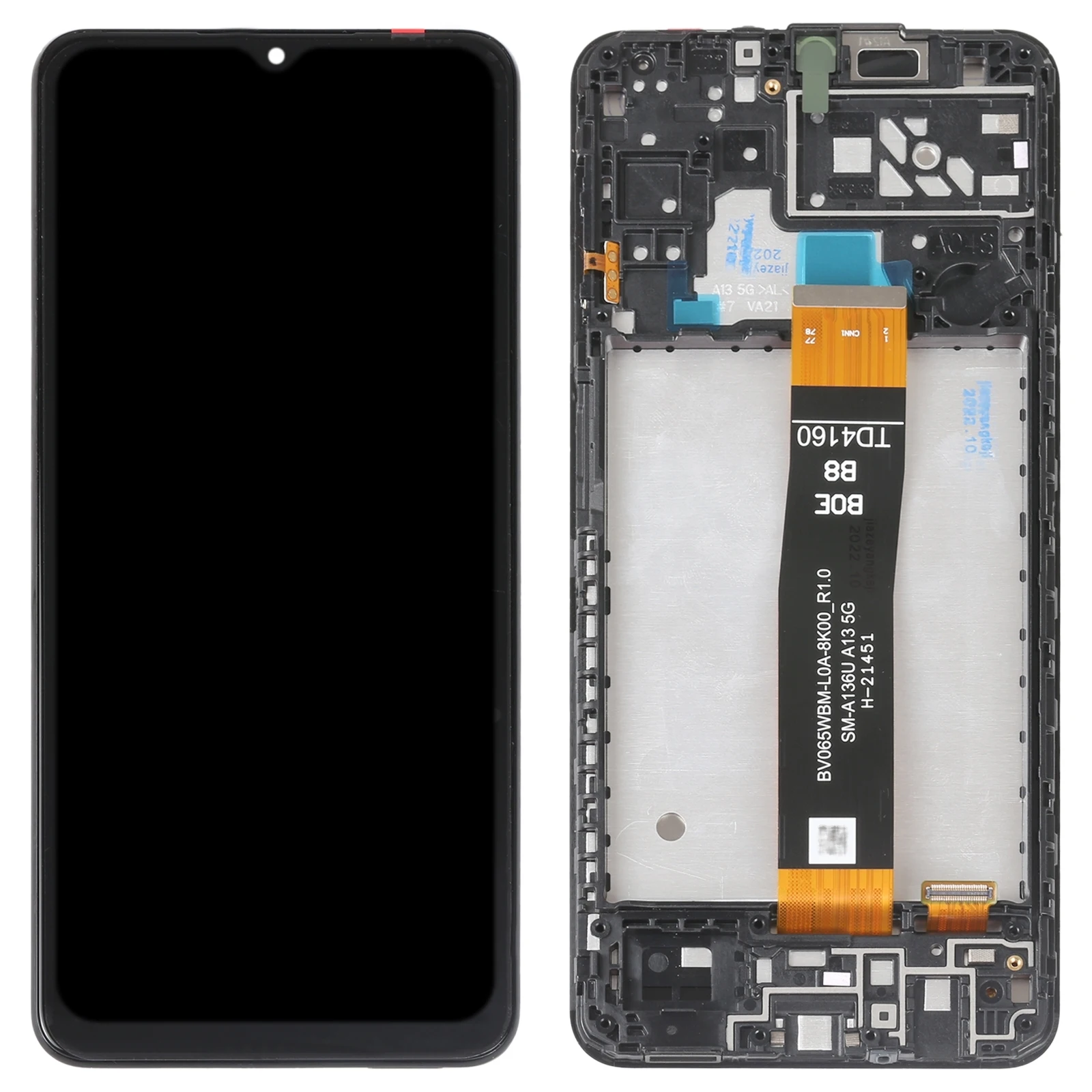 AMOLED LCD Screen For Samsung Galaxy A04s SM-A047 Digitizer Full Assembly with Frame