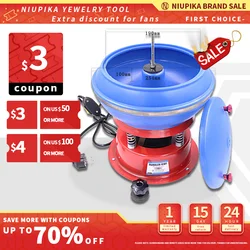 Tumbler Vibrating Polishing Machine 3kg Capacity For Metal Jewelry Vibratory Polisher Grinder Tools