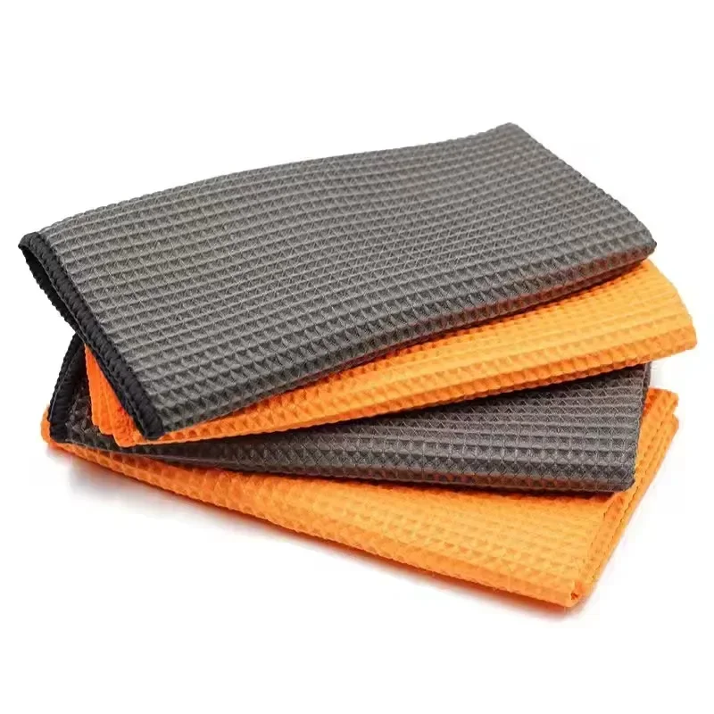 Waffle Auto Towels Detailing Cleaning Cloth Car Rag Wash Towel Fast Dry Car Home Care Maintenance Accessories 40X40cm