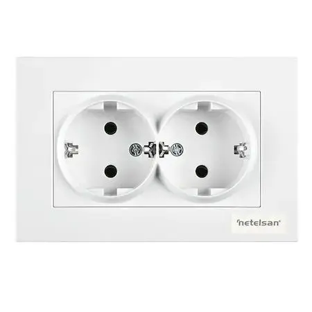 Yobu DUAL SHUCKO Socket Putih NETELSAN