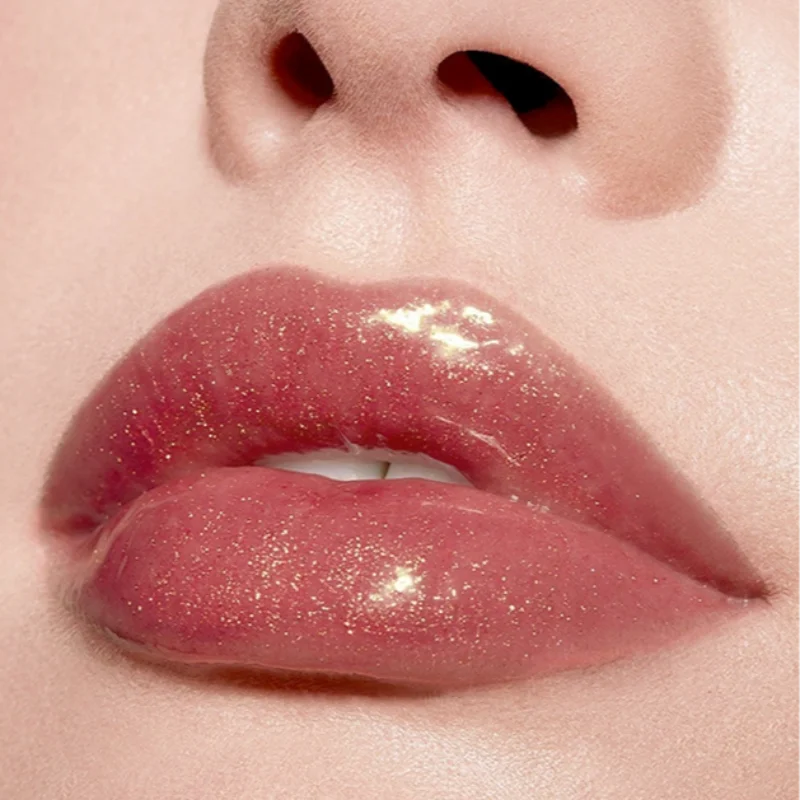 Brillo de labios brillante de diamantes, lápiz labial líquido resistente al agua de larga duración, Color de labios brillante de perlas, maquillaje de labios brillante, dura hasta 24H