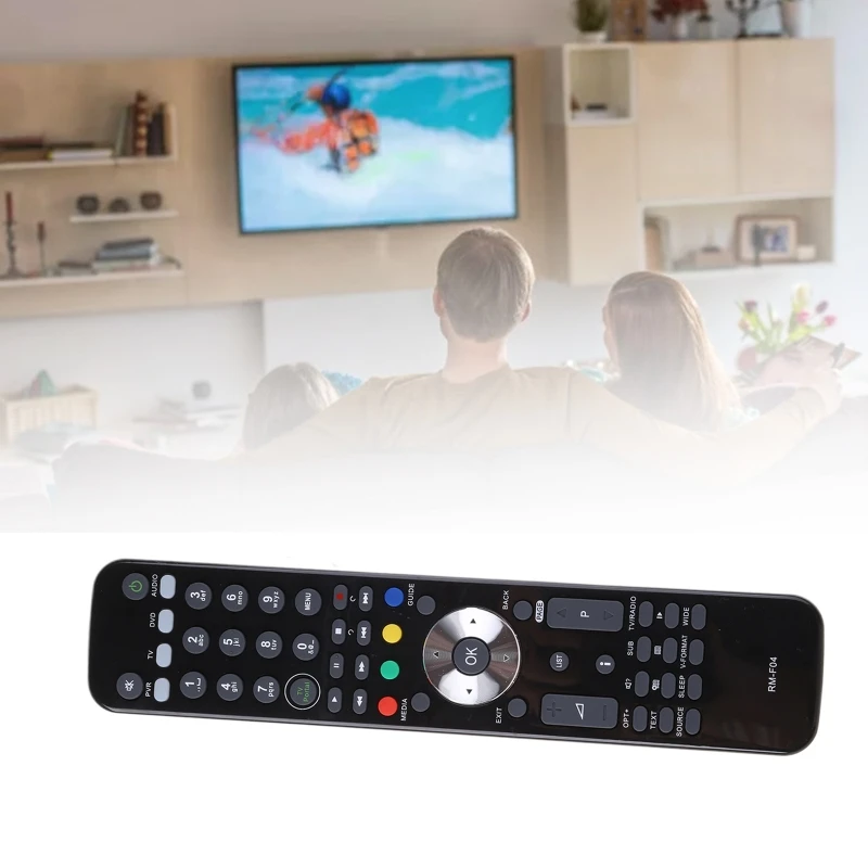 HUMAX RM F04-sistema de cine en casa, reemplazo de Control remoto Compatible con HDR-Fox T2 Freeview 500GB y 1TB HDD