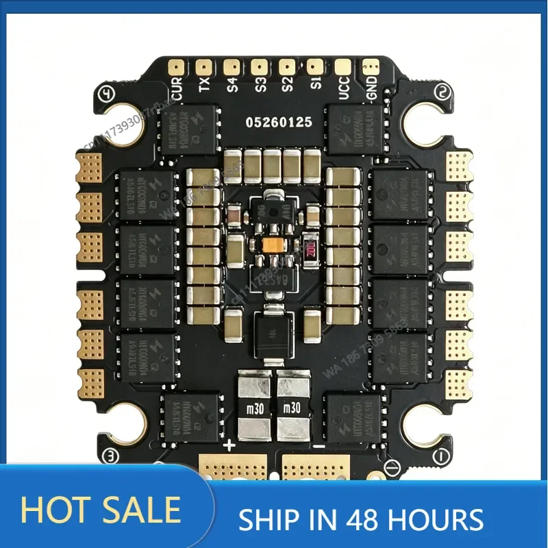 F65_128K AM32 4-in-1 ESC 4-6S Lipo 65A Dshot1200 Brushless Speed Controller with Telemetry for FPV Racing