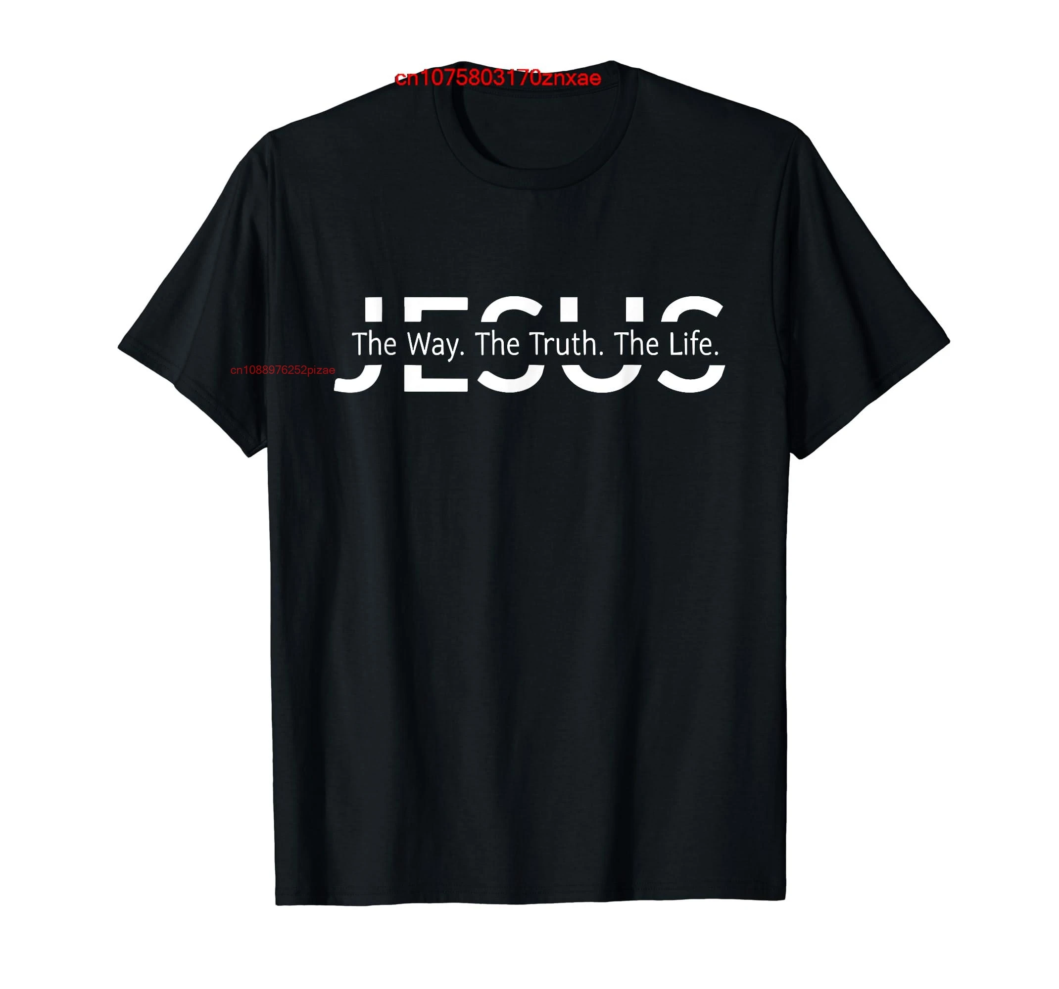 100% coton Christ Jésus Le Chemin. La vérité. T-shirt The Life Blessed Christians pour hommes et femmes, unisexe, taille S-6XL