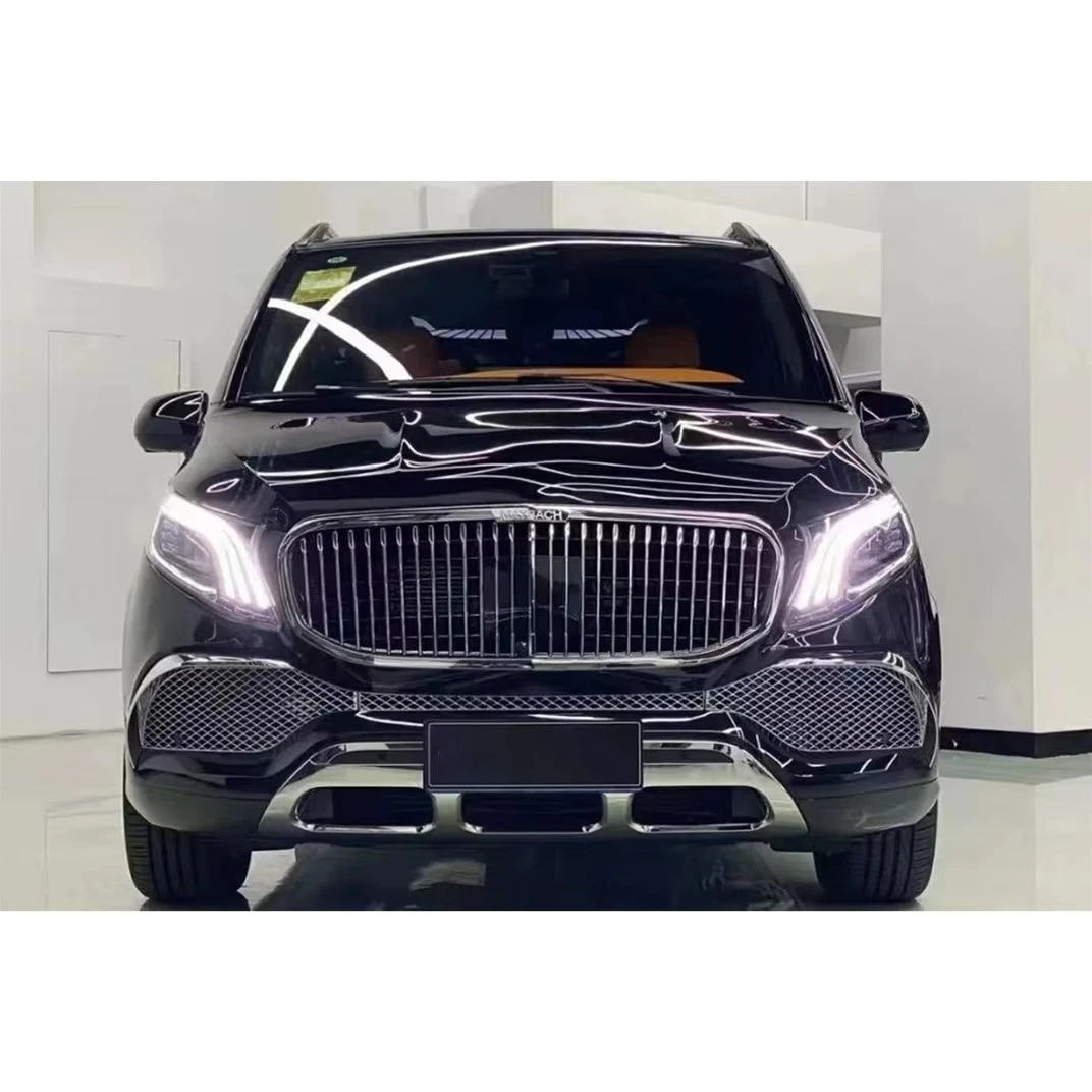 STLF Car Body Kit for V Class W447 V260 V300 to GLS maybachs Style Front Rear Bumper,grille ,hood,headlights,taillights