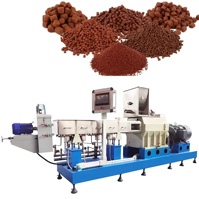 large capacity fish feed line automatic fish feed process machine fish feed extruder