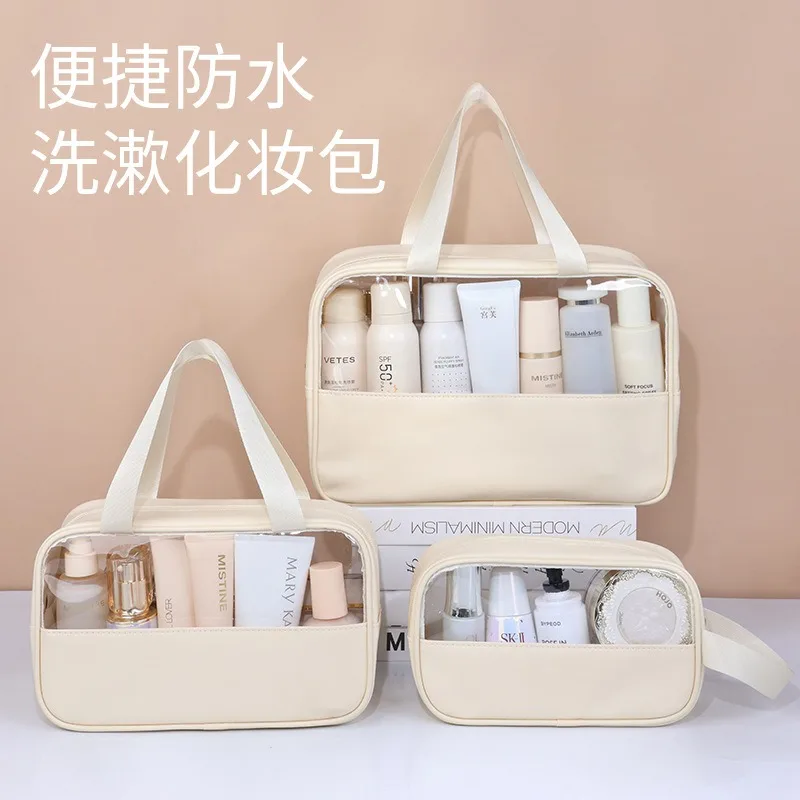 Borsa per cosmetici borsa da toilette da viaggio di grande capacità borsa per il trucco borsa da nuoto portatile impermeabile per il Fitness