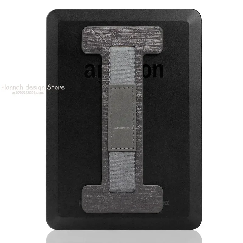 Tablet Hand Strap Holder Handle Grip with Leather Elastic Belt, Secure & Portable for Kindle E-book Tablet up to 9in