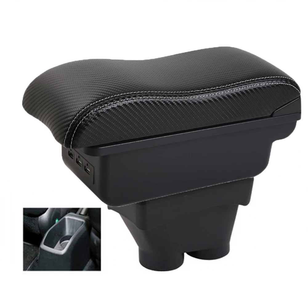 Opbergdoos voor de middenconsole met armsteun en elleboogondersteuning, voor de bestuurderszijde van een Peugeot 208, een accessoire voor het interieur van de auto.