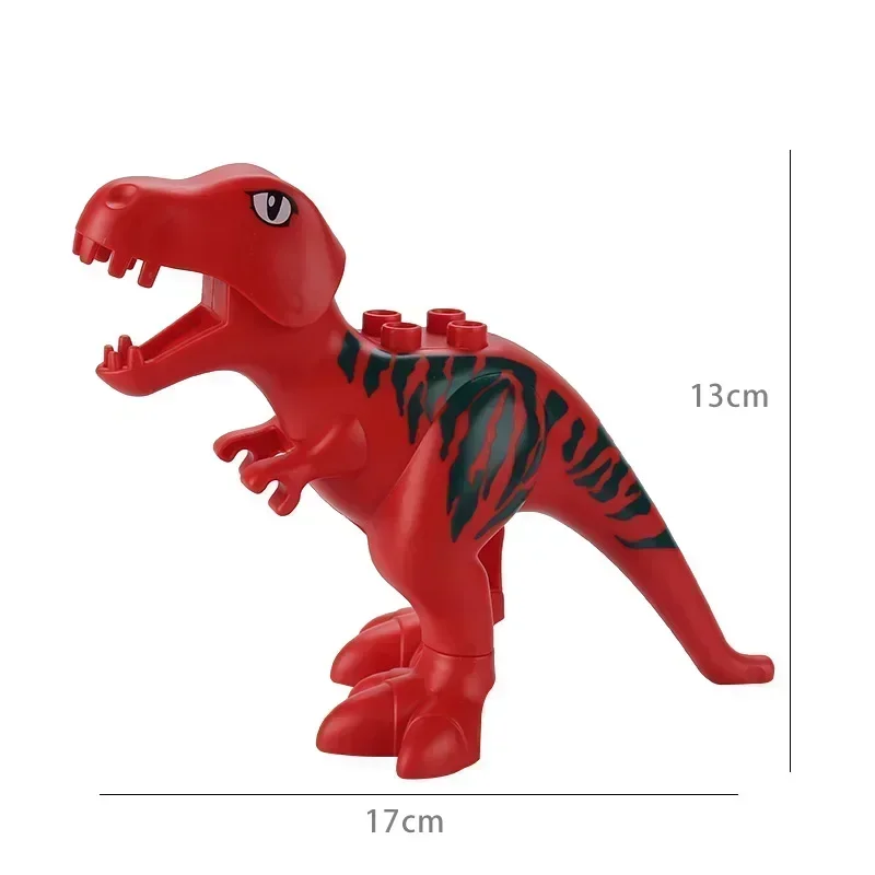 Grote bouwstenen Jurassic World Dinosaurussen Rex Figuren Zeedieren Compatibel Grote Bakstenen Educatief Kinderen Kinderspeelgoed